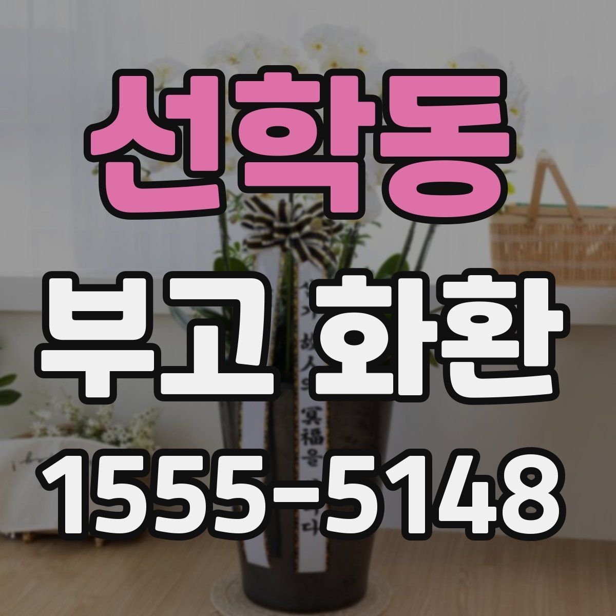 선학동 부고 화환
