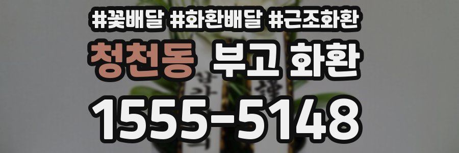 청천동 부고 화환