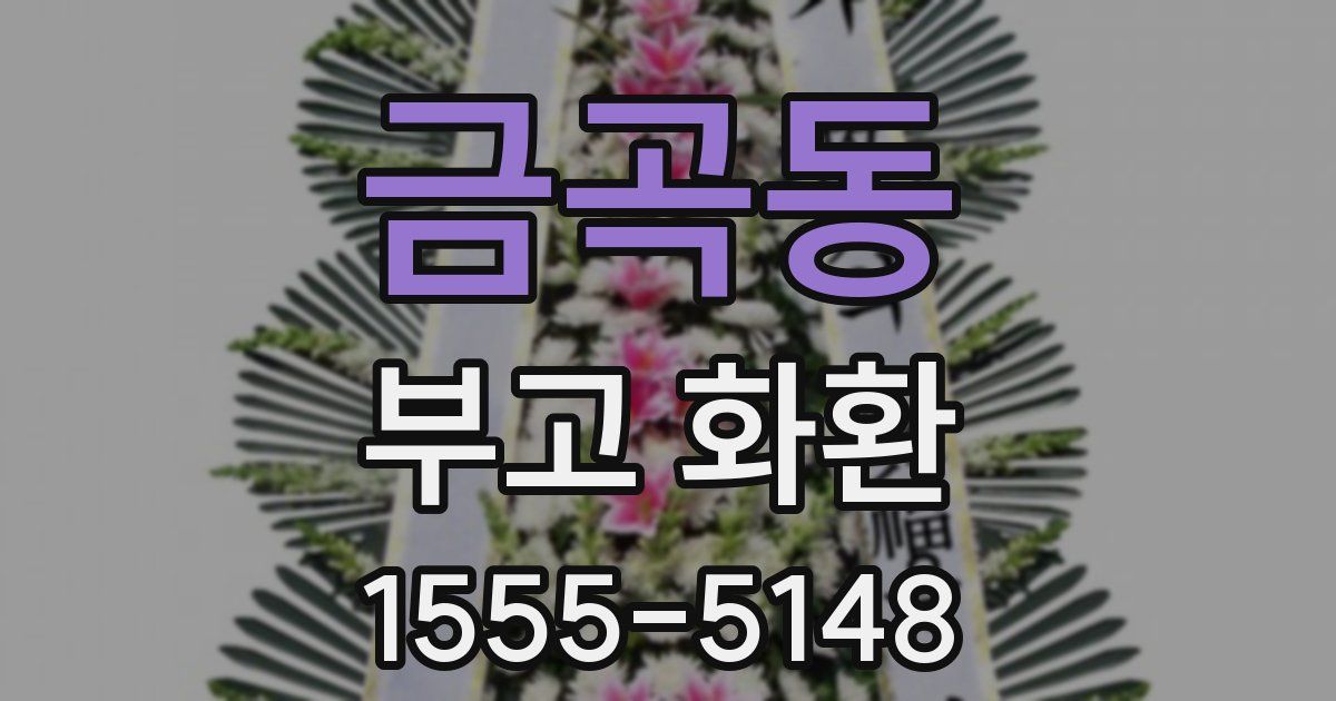 금곡동 부고 화환