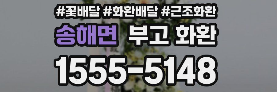 송해면 부고 화환