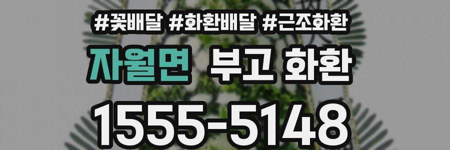 자월면 부고 화환