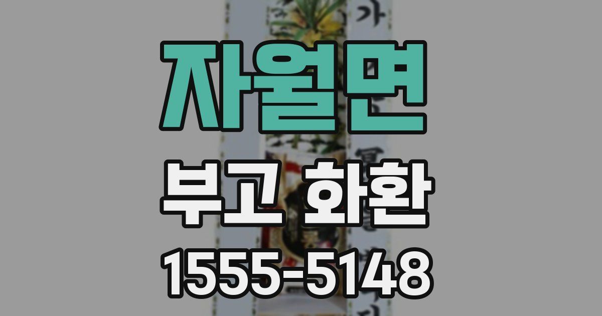 자월면 부고 화환