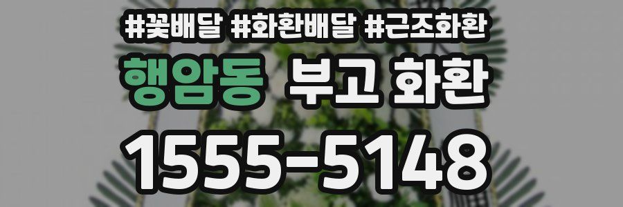 행암동 부고 화환