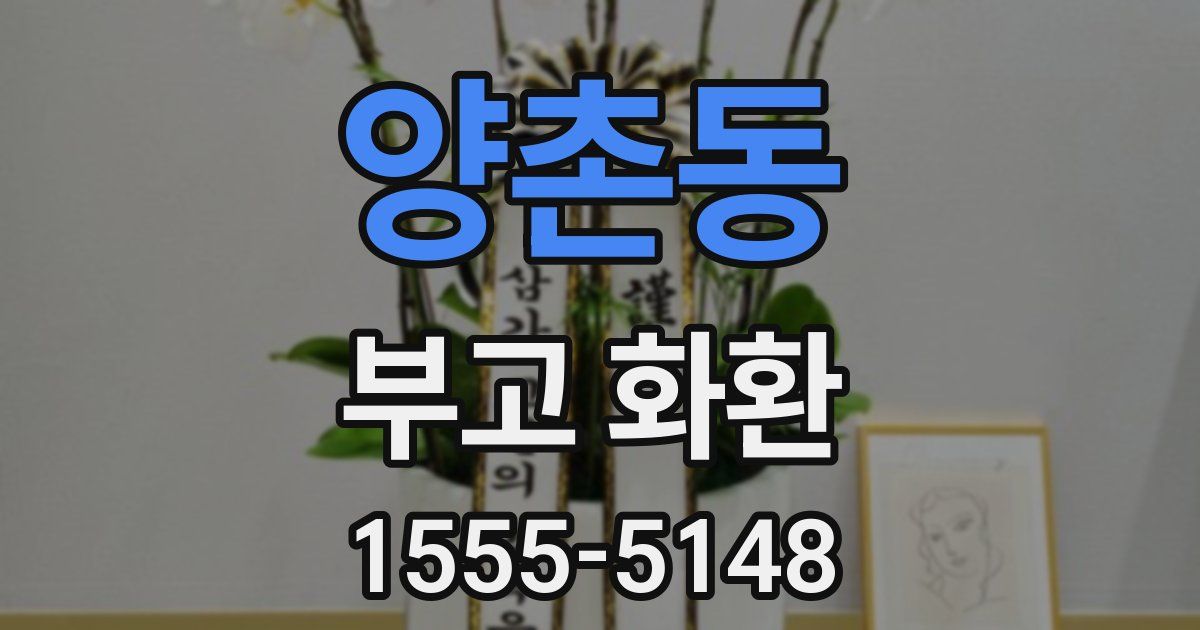 양촌동 부고 화환