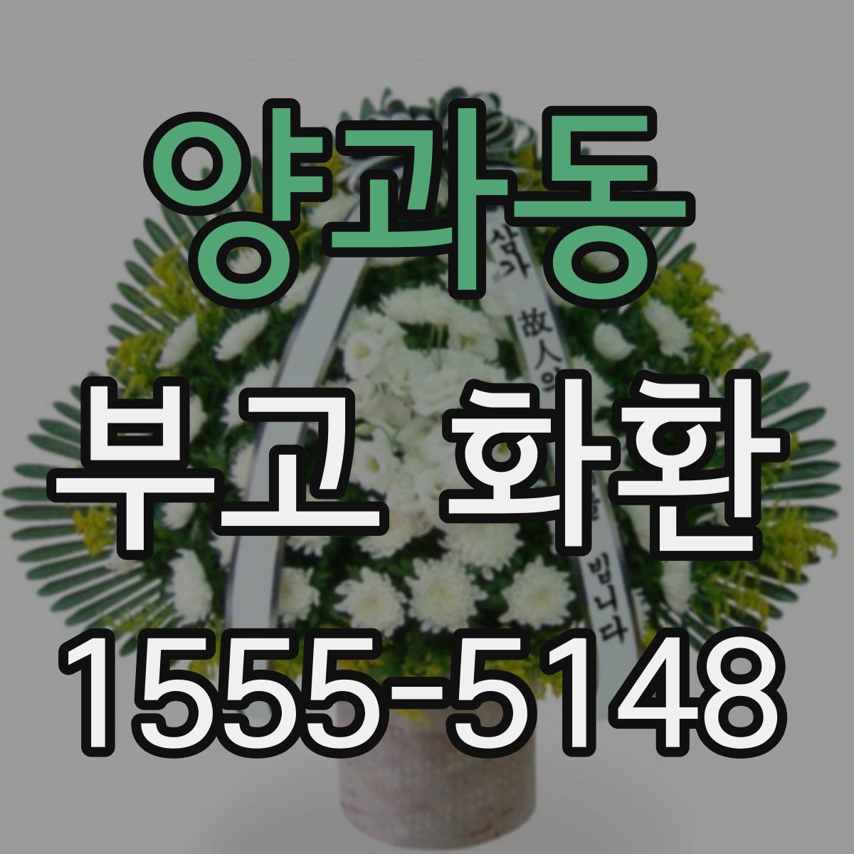 양과동 부고 화환