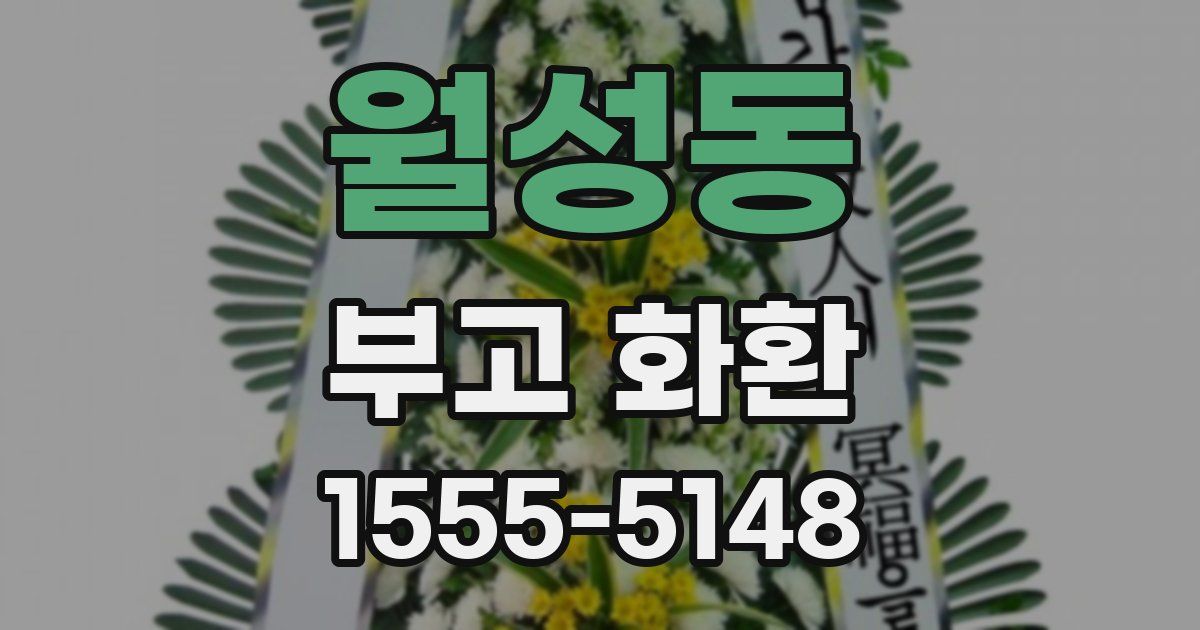 월성동 부고 화환