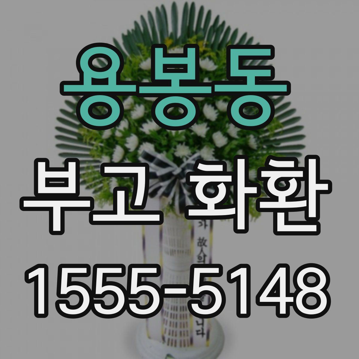용봉동 부고 화환