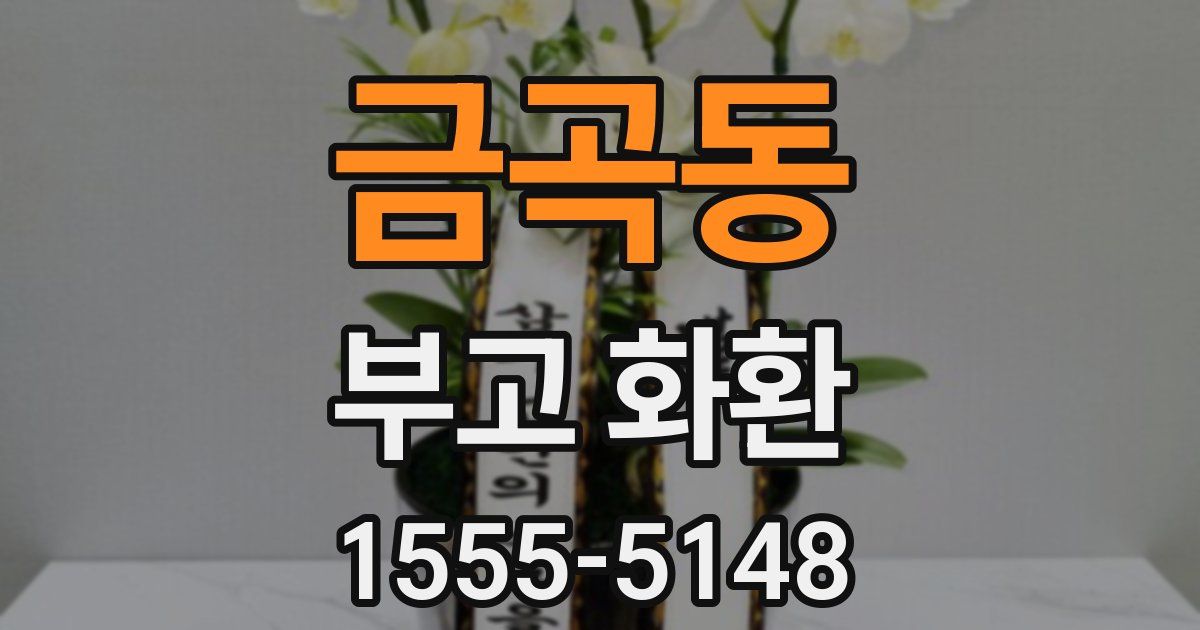 금곡동 부고 화환