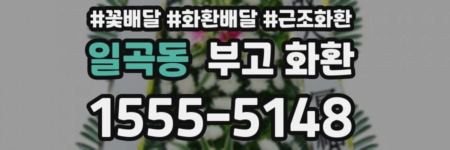 일곡동 부고 화환