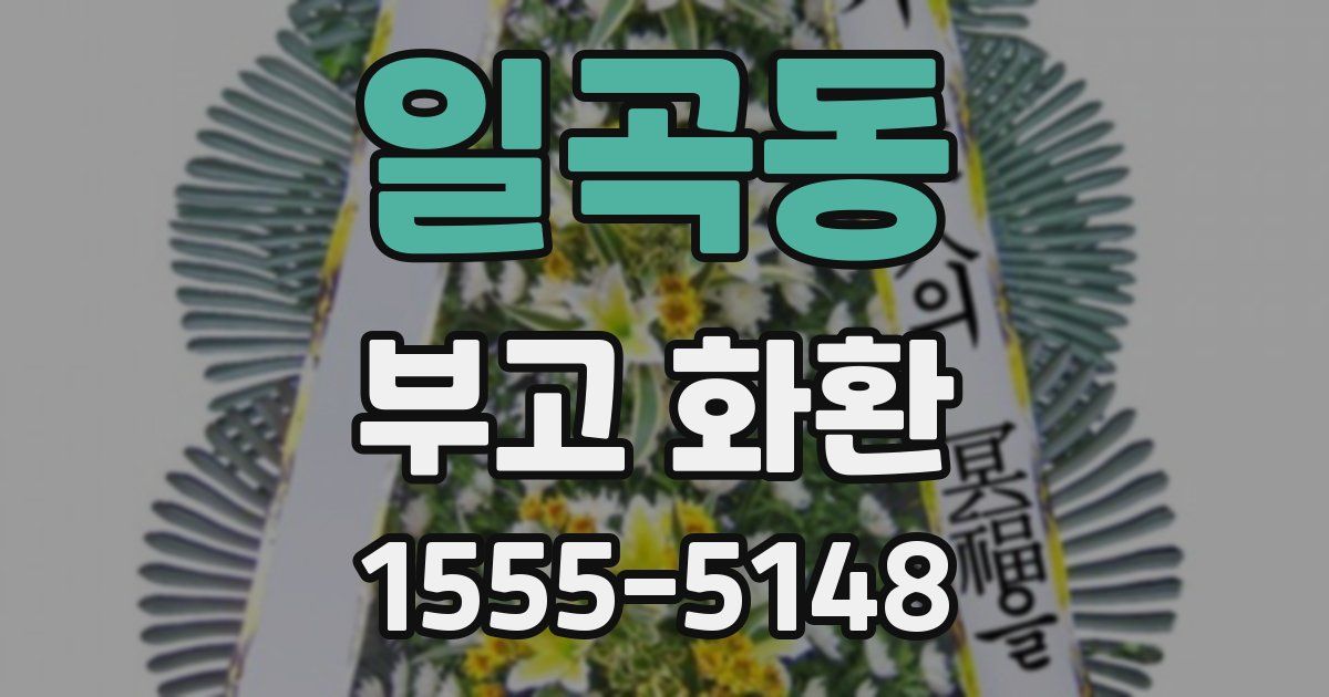 일곡동 부고 화환