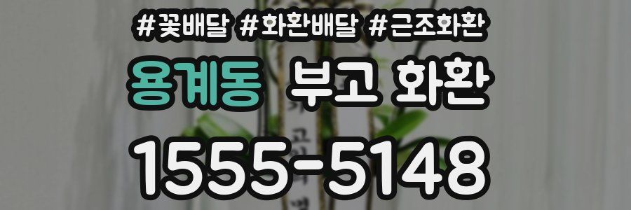 용계동 부고 화환
