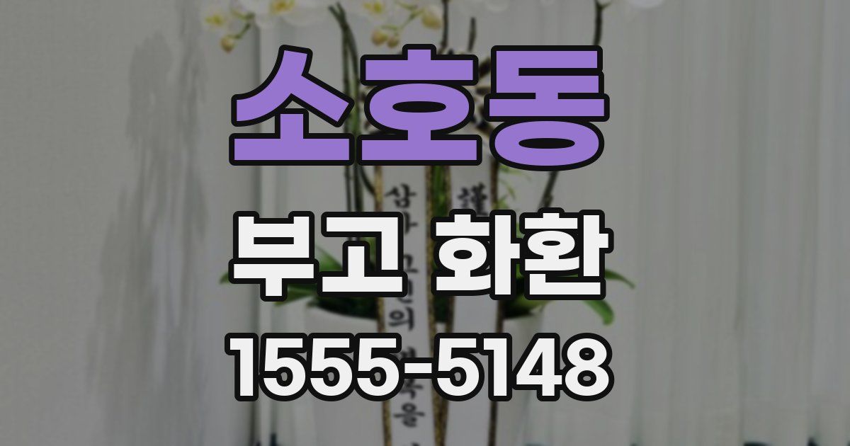 소호동 부고 화환