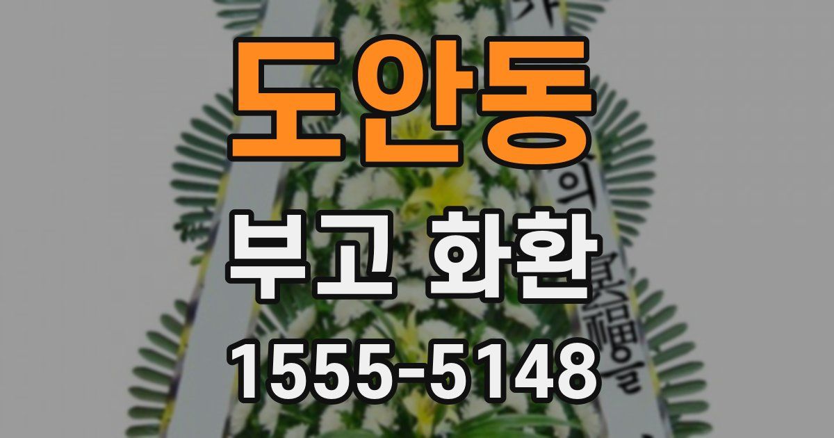 도안동 부고 화환