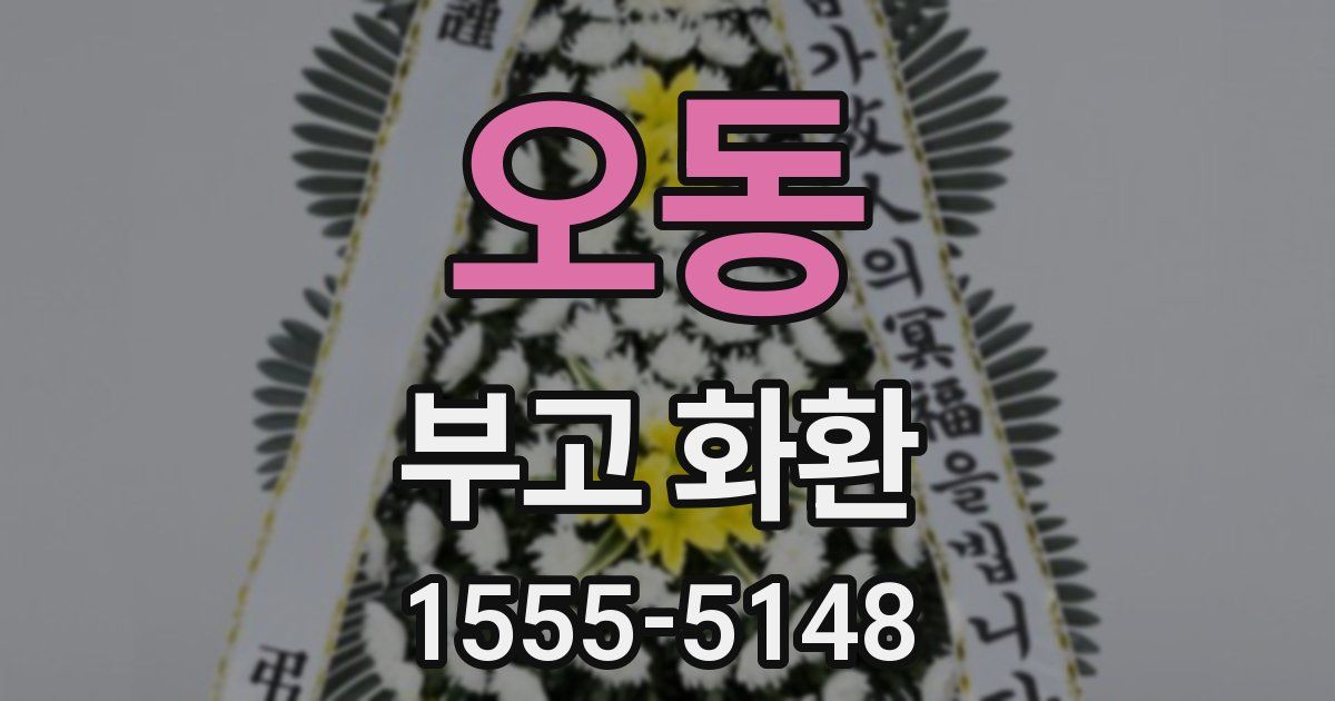 오동 부고 화환