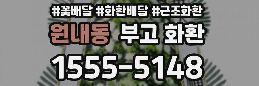 원내동 부고 화환