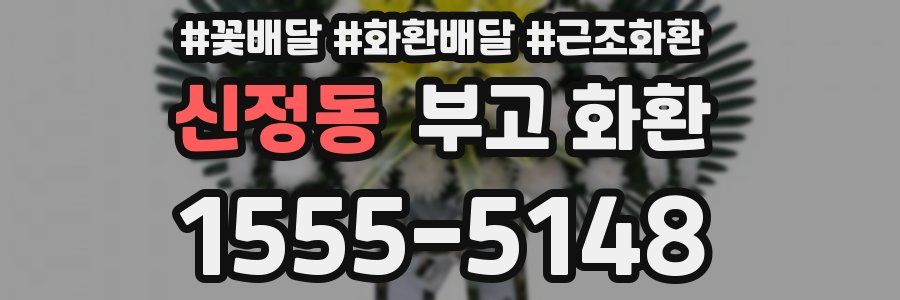 신정동 부고 화환