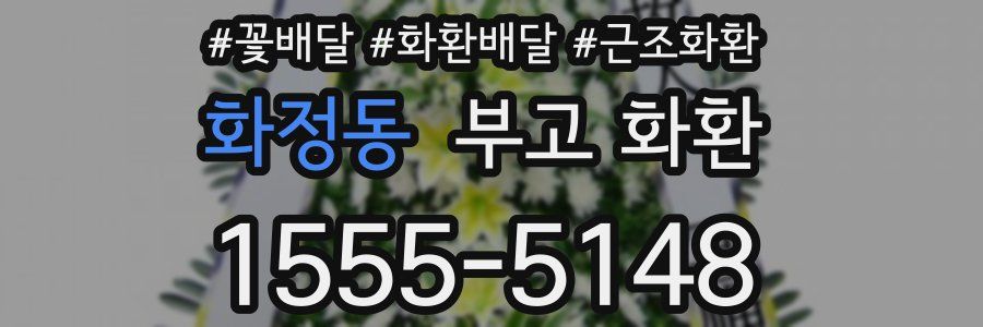 화정동 부고 화환