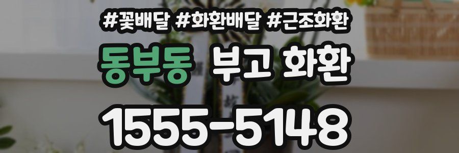 동부동 부고 화환