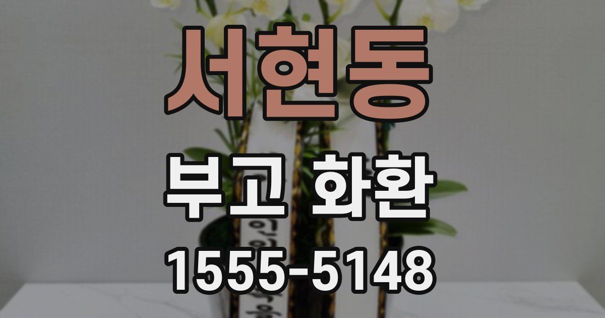 서현동 부고 화환