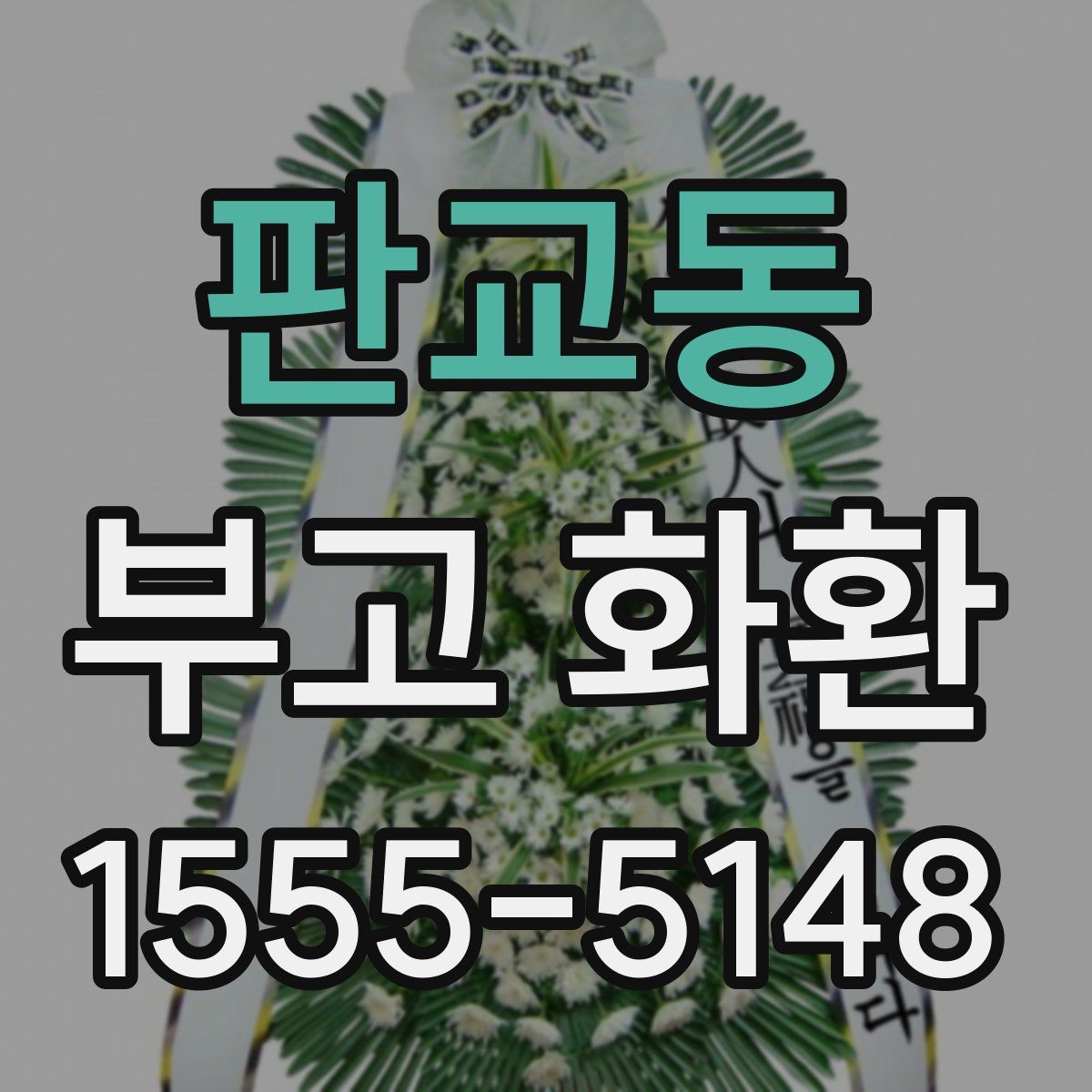 판교동 부고 화환