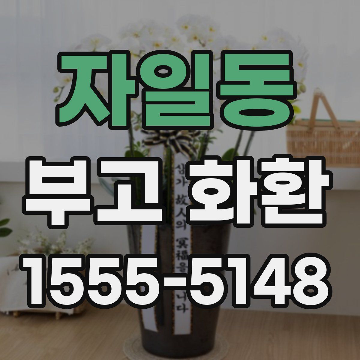 자일동 부고 화환