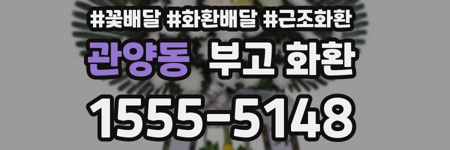 관양동 부고 화환