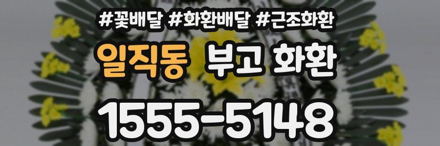 일직동 부고 화환