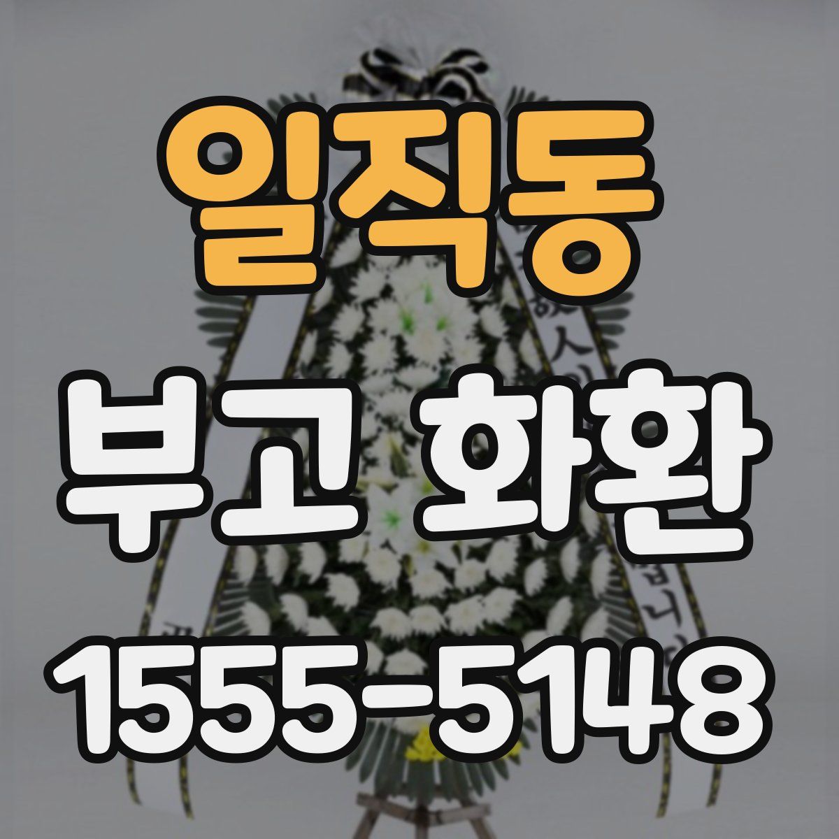 일직동 부고 화환