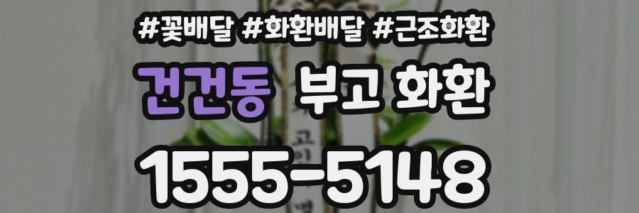 건건동 부고 화환