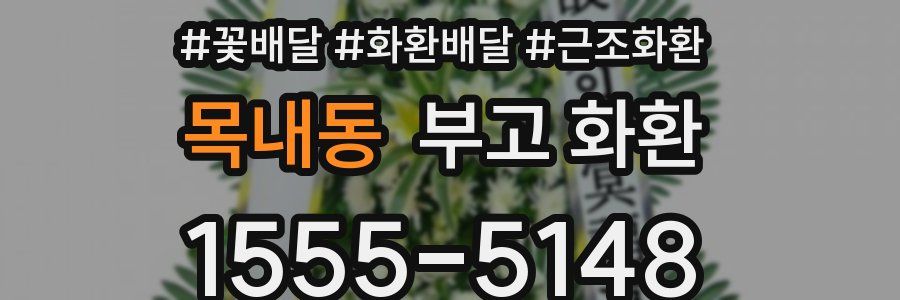 목내동 부고 화환