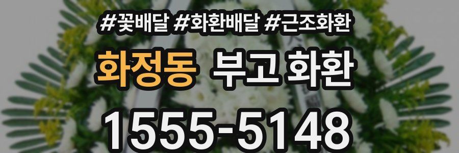 화정동 부고 화환