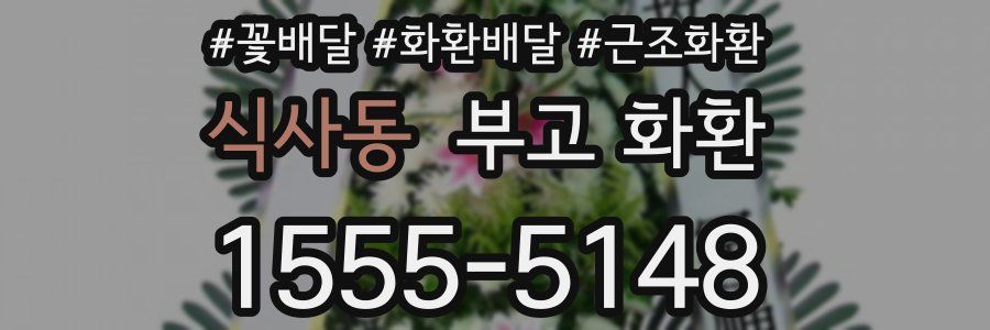 식사동 부고 화환