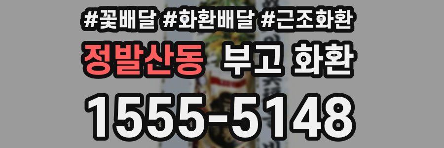 정발산동 부고 화환