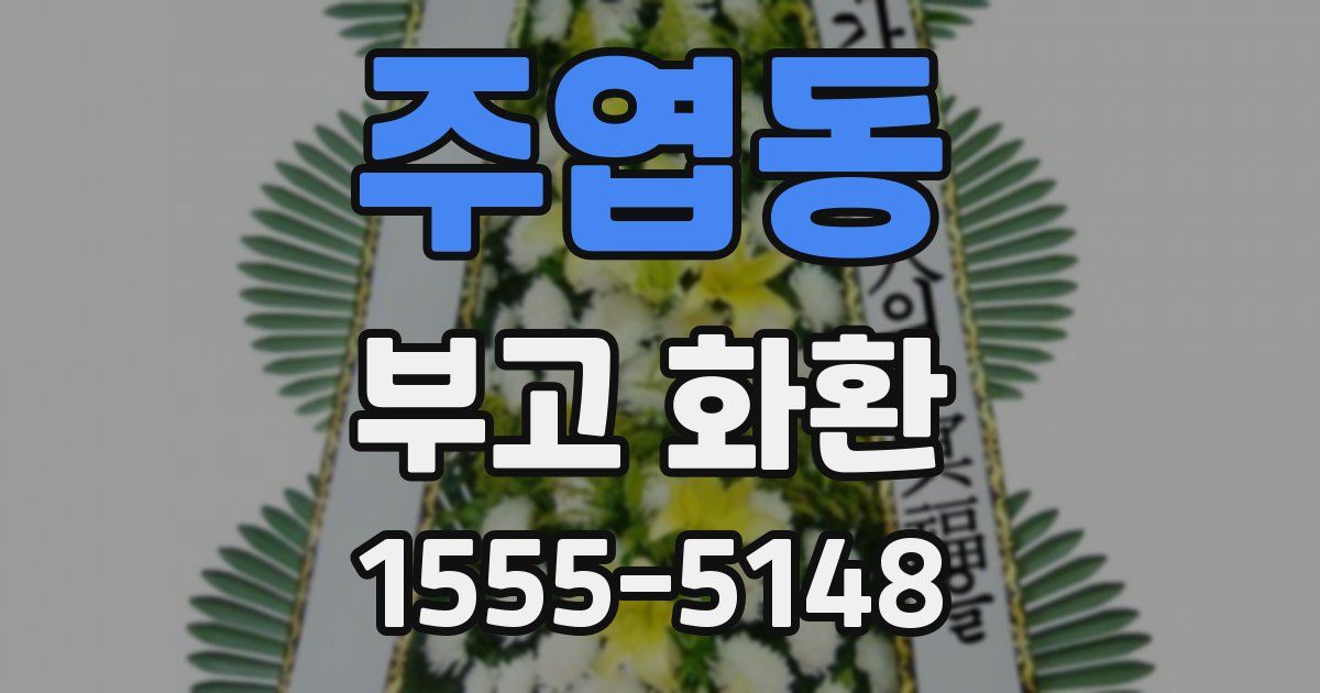 주엽동 부고 화환