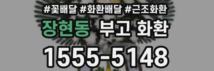 장현동 부고 화환