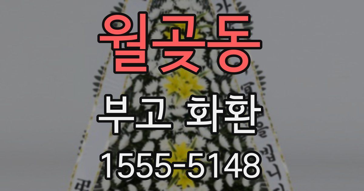 월곶동 부고 화환