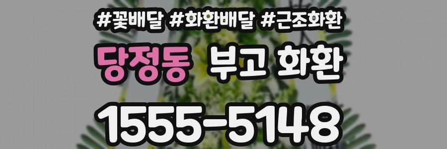 당정동 부고 화환