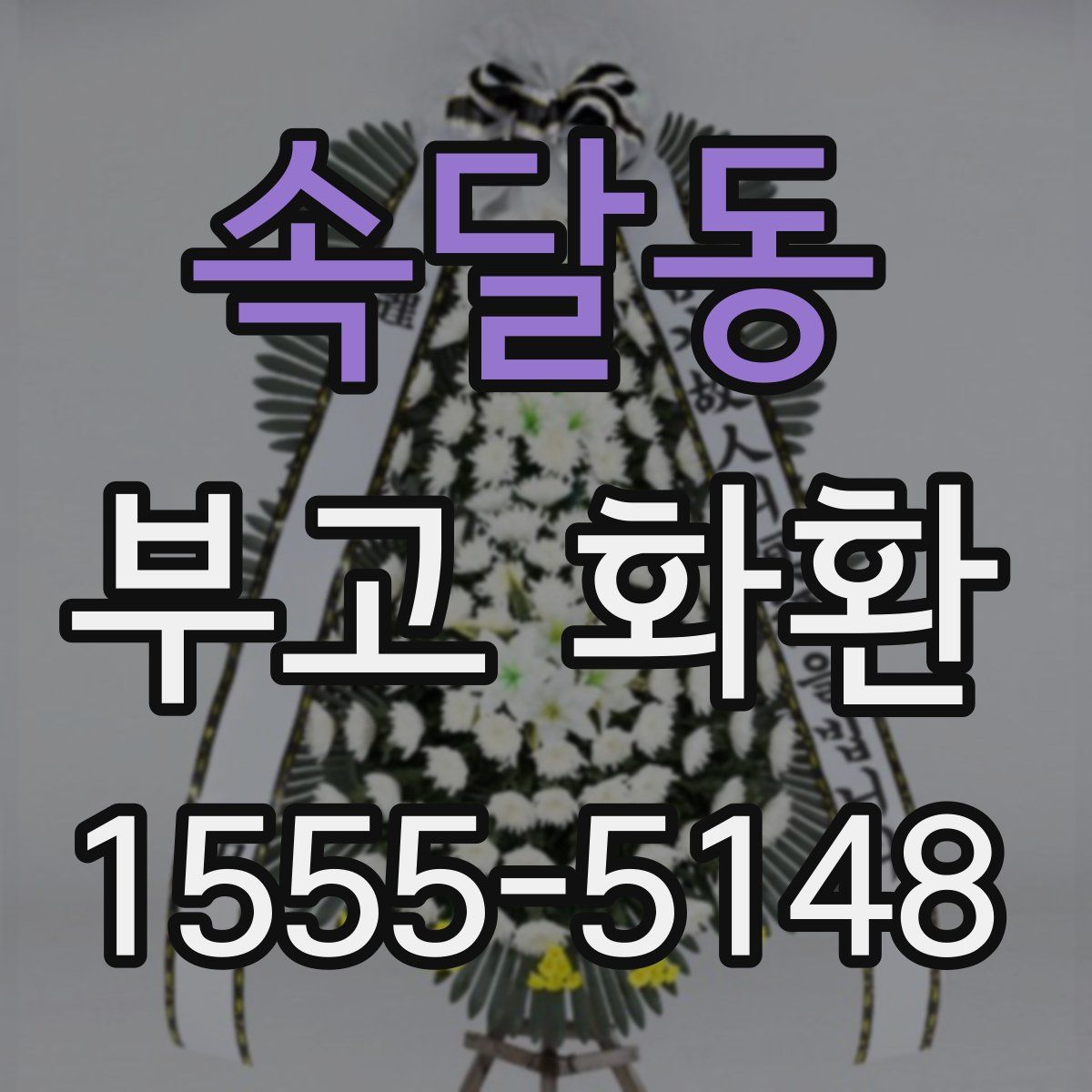 속달동 부고 화환