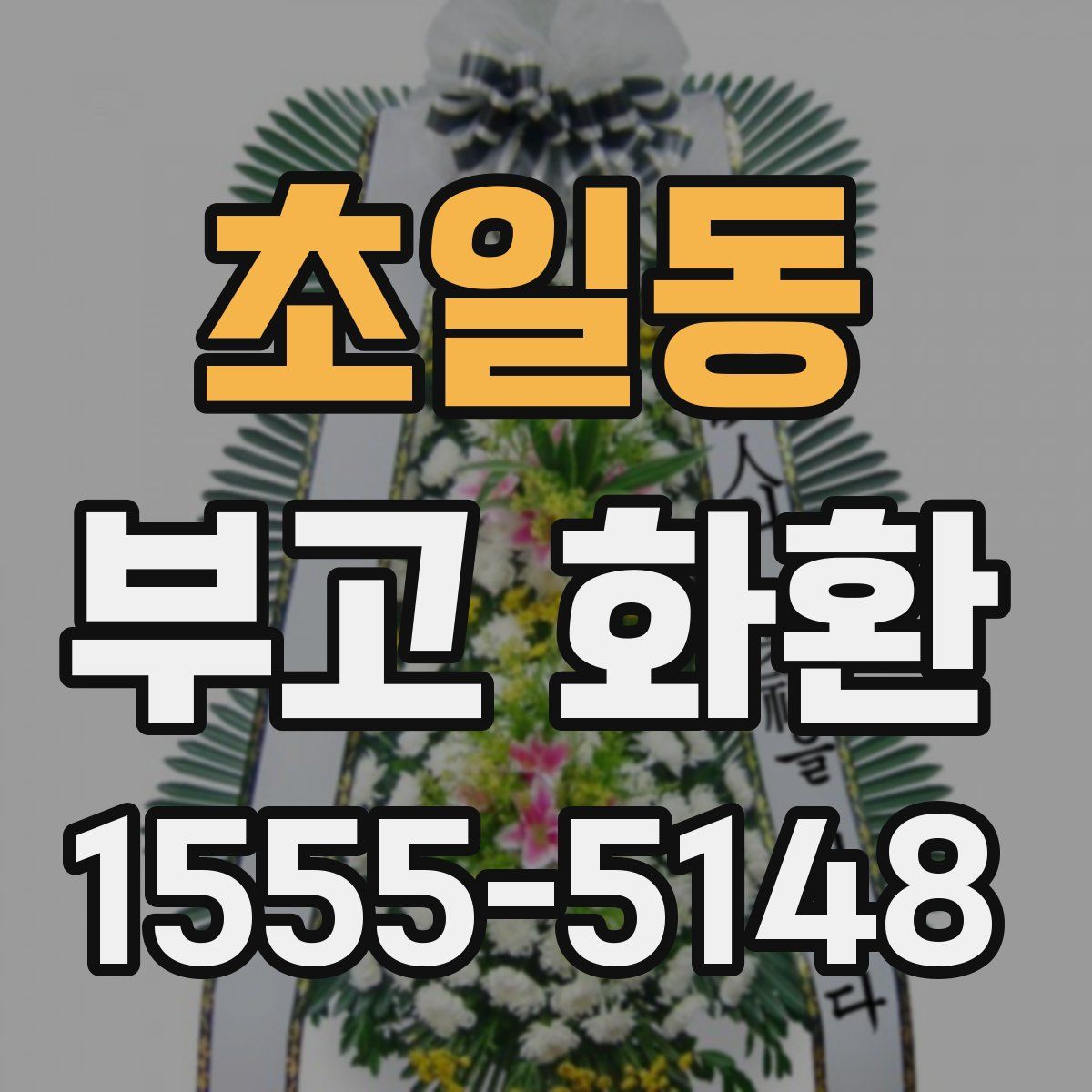초일동 부고 화환