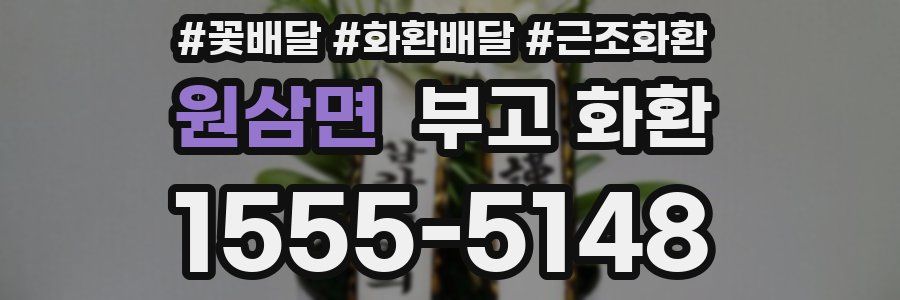 원삼면 부고 화환