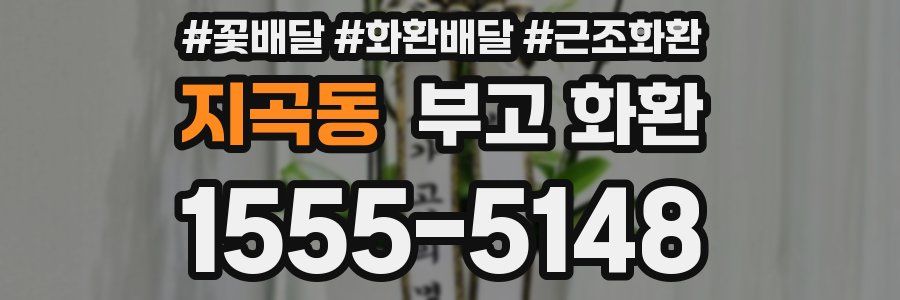 지곡동 부고 화환