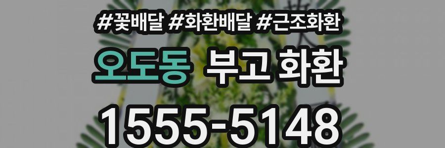 오도동 부고 화환