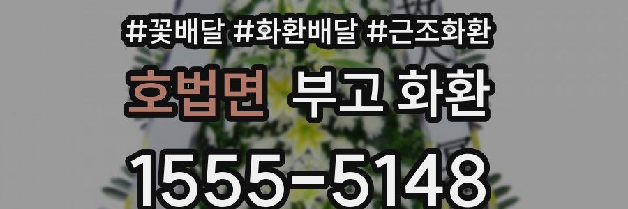 호법면 부고 화환
