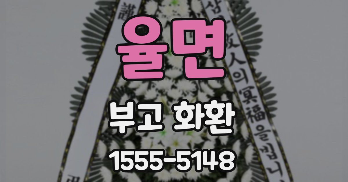 율면 부고 화환