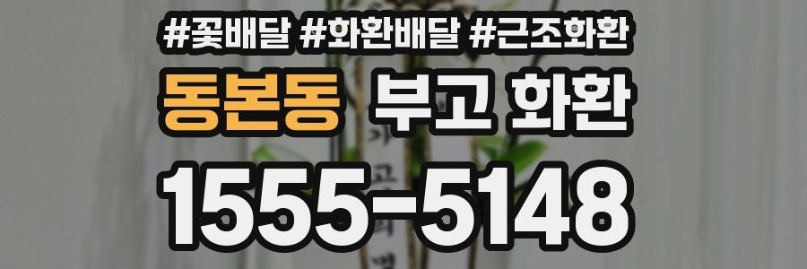 동본동 부고 화환