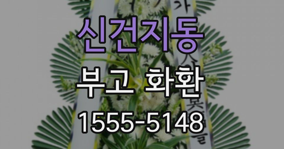 신건지동 부고 화환