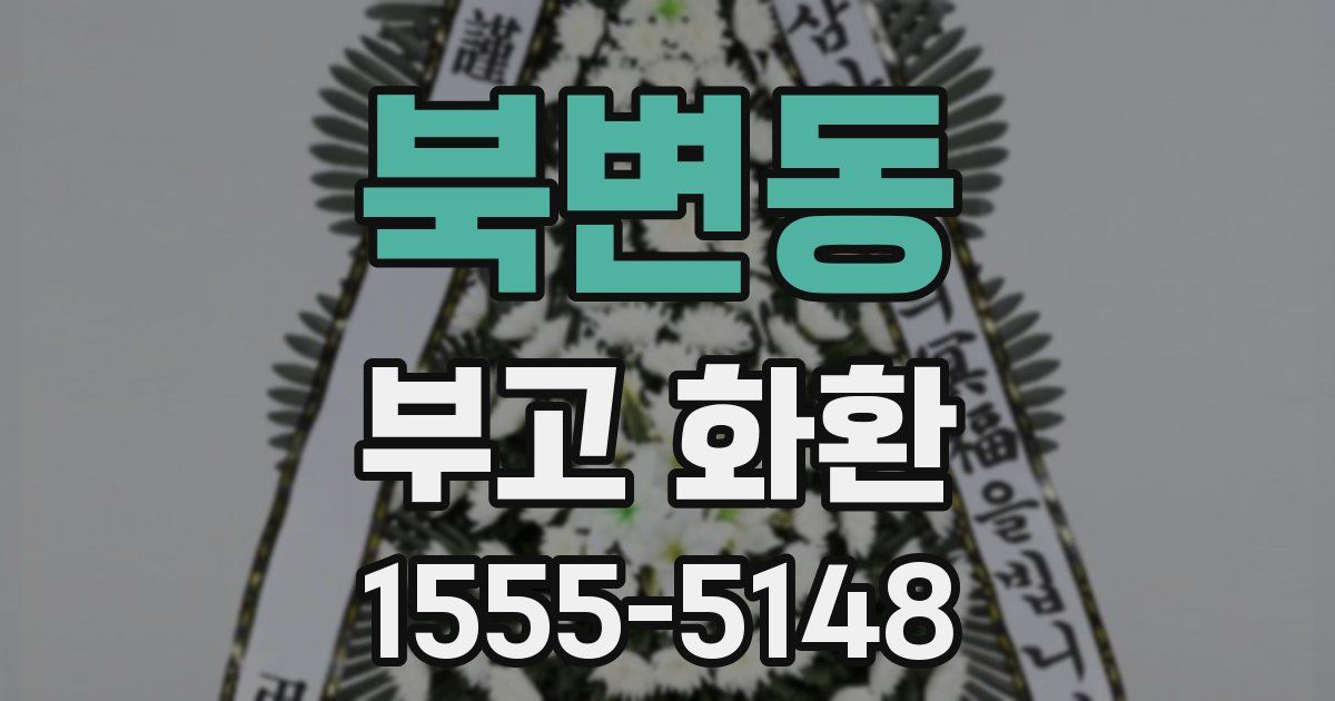 북변동 부고 화환