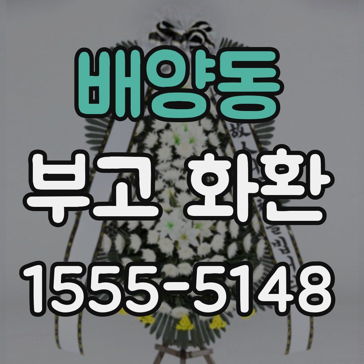 배양동 부고 화환