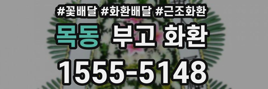 목동 부고 화환