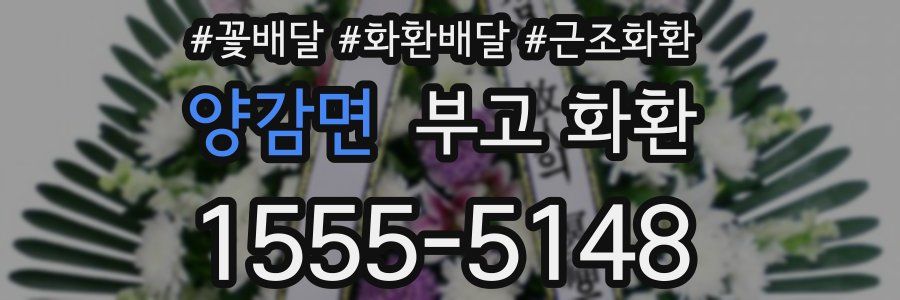 양감면 부고 화환